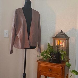 Women's Open Front Cardigan - Taupe